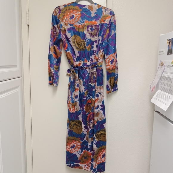 NWT Autumn Bloom Devore Wrap Dress from Whistles - Picture 11 of 11